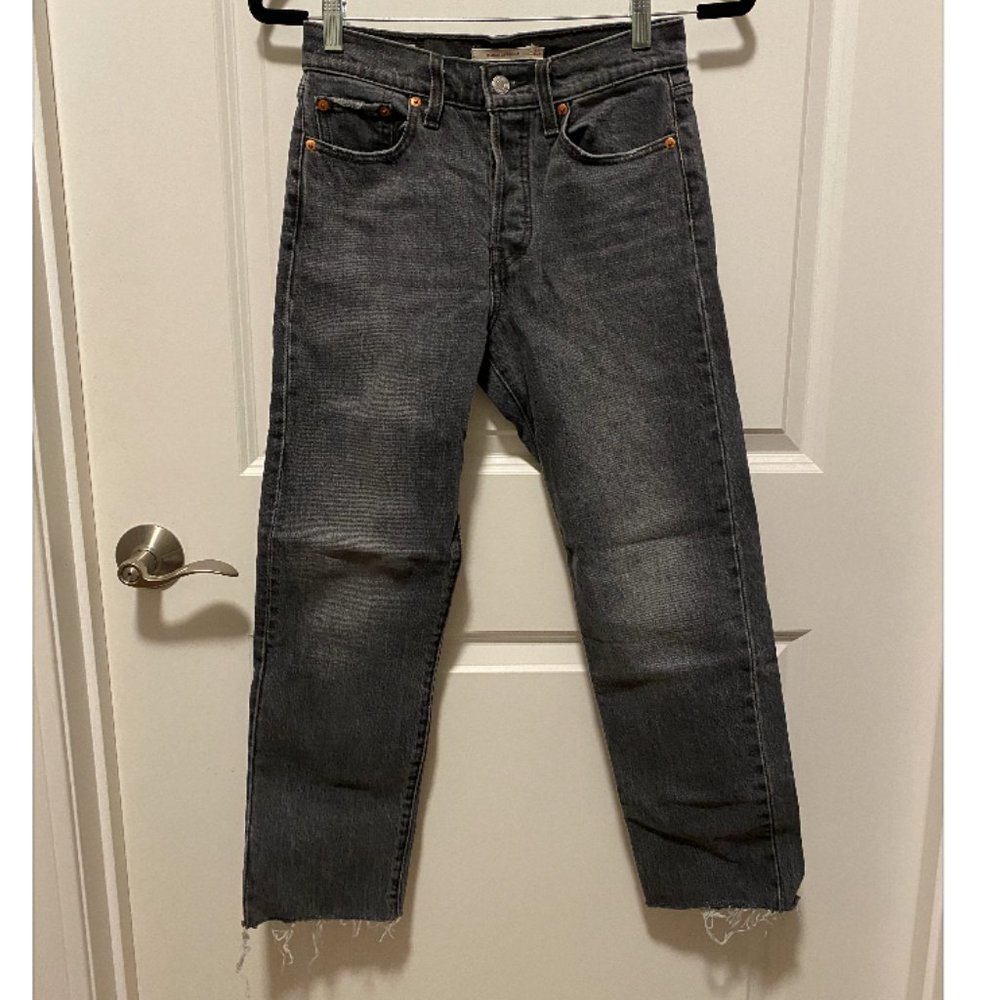 Levi's Wedgie Straight - Black Denim